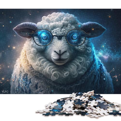 Puzzle für Erwachsene, 1000 Teile, magischer Schaf-Krieger, Puzzle für Erwachsene, Puzzle aus Pappe, Spielzeug, Wanddekoration 38x26cm/1000 Teile von LiJianXXS