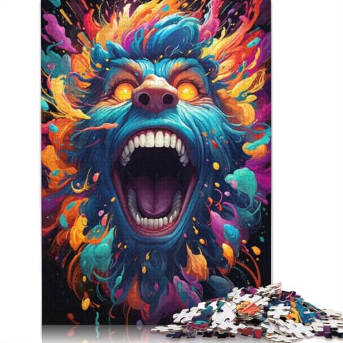 Puzzle für Erwachsene, 1000-teiliges mutiertes Orang-Utan-Puzzle für Kinder, Papppuzzle, Puzzle für Erwachsene, Lernspiel, Herausforderungsspielzeug, 38 x 26 cm von LiJianXXS