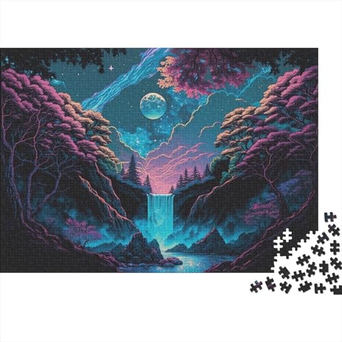 Puzzle für Erwachsene, Akachiho-Schlucht, 1000-teiliges Puzzle, Holzpuzzle für Erwachsene und Kinder ab 12 Jahren, Spielzeug, Denkspiel, Größe 50 x 75 cm von LiJianXXS