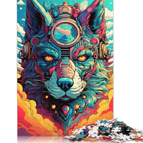 Puzzle für Erwachsene, Baby Wolf Robot Puzzle 1000 Teile, Kartonpuzzle für Erwachsene und Kinder ab 12 Jahren, Entspannungspuzzlespiele, 38 x 26 cm von LiJianXXS