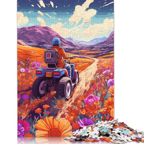 Puzzle für Erwachsene, Bunte Windmühlen, 1000 Teile, Puzzle aus Karton für Erwachsene und Kinder ab 12 Jahren, Lernspiel, Herausforderungsspielzeug, Größe: 38 x 26 cm von LiJianXXS