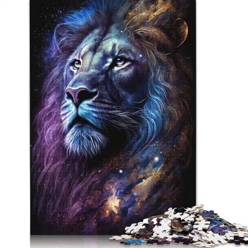 Puzzle für Erwachsene, Cosmic Lion, 1000-teiliges Puzzle für Erwachsene, Kartonpuzzle für Erwachsene und Familien, Denkspiel (Größe 38 x 26 cm) von LiJianXXS