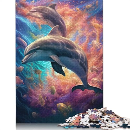 Puzzle für Erwachsene, Dinosaurierwelt, 1000-teiliges Puzzle, Holzpuzzle für Erwachsene und Kinder, tolles Geschenk für Erwachsene, Größe: 75 x 50 cm von LiJianXXS