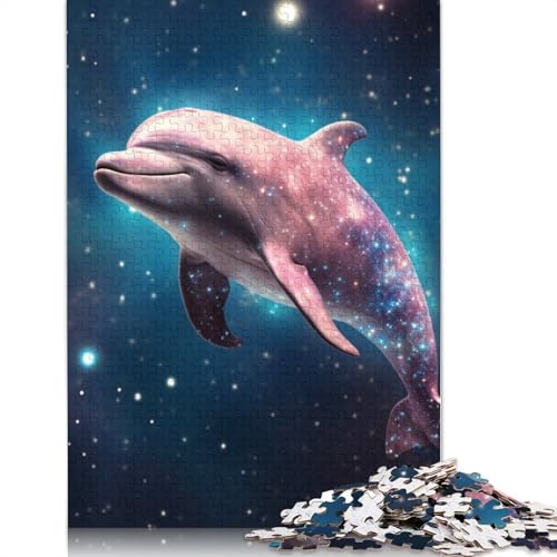 Puzzle für Erwachsene, Fantasie-Delfin, 1000-teiliges Puzzle, Kartonpuzzle für Erwachsene und Kinder ab 12 Jahren, anspruchsvolles Spielzeug, Größe: 38 x 26 cm von LiJianXXS