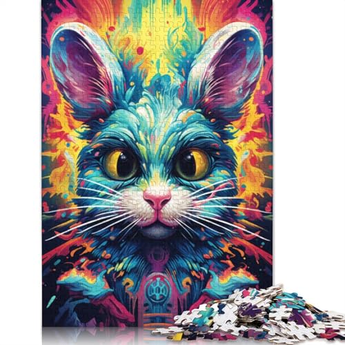 Puzzle für Erwachsene, Farbige Maus, 1000-teiliges Puzzle, Holzpuzzle für Erwachsene und Kinder ab 12 Jahren, gutes Geschenk für Erwachsene und Kinder, 75 x 50 cm von LiJianXXS