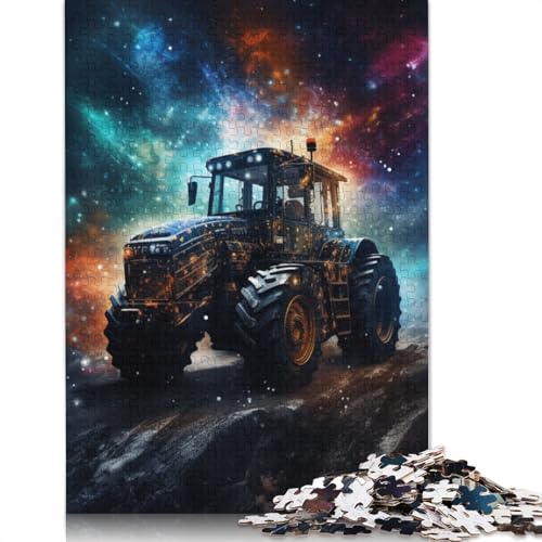 Puzzle für Erwachsene, Farbkunst, Traktor, 1000-teiliges Puzzle, Holzpuzzle für Erwachsene und Kinder, tolles Geschenk für Erwachsene, Größe: 75 x 50 cm Puzzle für Erwachsene, Farbkunst, Traktor, 1000-teiliges Puzzle, Holzpuzzle für Erwachsene und Kinder, tolles Geschenk für Erwachsene, Größe: 75 x 50 cm von LiJianXXS