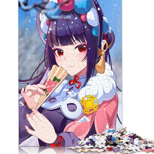 Puzzle für Erwachsene, Genshin Impact, 1000-teiliges Puzzle, Kartonpuzzle für Erwachsene und Kinder ab 12 Jahren, Lernspiel (Größe 38 x 26 cm) von LiJianXXS