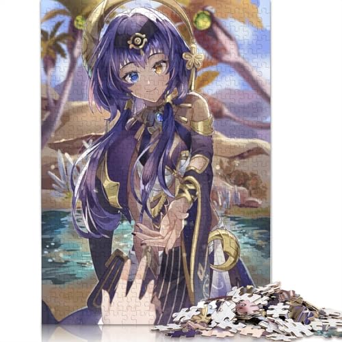 Puzzle für Erwachsene, Genshin Impact Candace, 1000-teiliges Puzzle, Holzpuzzle für Erwachsene und Kinder ab 12 Jahren, Lernspiel (Größe 75 x 50 cm) von LiJianXXS