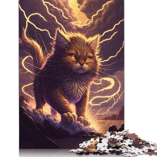 Puzzle für Erwachsene, Geschenke, Fantasy Garfield Cat, 1000-teiliges Puzzle, Holzpuzzle, geeignet für Erwachsene und Kinder ab 12 Jahren, Lernspiel für Erwachsene und Kinder, Größe: 75 x 50 cm von LiJianXXS