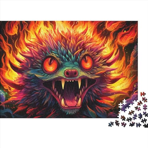 Puzzle für Erwachsene, Kunst-Igel, 1000-teiliges Puzzle, Holzpuzzle für Erwachsene und Kinder ab 12 Jahren, Spielzeug, Denkspiel, Größe 50 x 75 cm von LiJianXXS