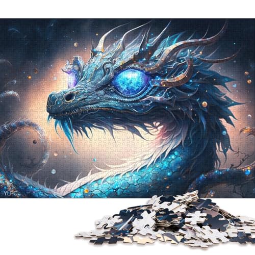 Puzzle für Erwachsene, Magic Machine Flying Dragon, 1000-teiliges Puzzle, Holzpuzzle, geeignet für Erwachsene und Kinder über 12 Jahre, tolles Geschenk für Erwachsene 75x50cm/1000 Teile von LiJianXXS