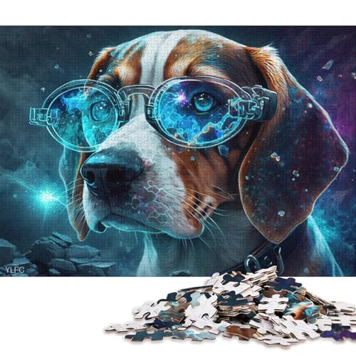 Puzzle für Erwachsene, Magischer Beagle-Krieger, 1000-teiliges Erwachsenenpuzzle, Holzpuzzle für Erwachsene und Kinder ab 12 Jahren, Lernspiel, 75 x 50 cm von LiJianXXS