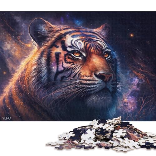 Puzzle für Erwachsene, Nebeltiger, 1000-teiliges Puzzle, Holzpuzzle, geeignet für Erwachsene und Jugendliche ab 12 Jahren, als Geschenk für die ganze Familie und die (Größe 75 * 50 cm) von LiJianXXS