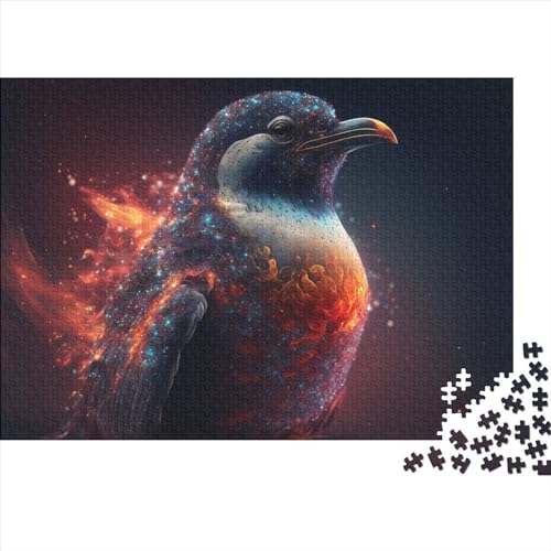 Puzzle für Erwachsene, Pinguin, 1000-teiliges Puzzle, Holzpuzzle für Erwachsene und Kinder ab 12 Jahren, Lernspiel, Herausforderungsspielzeug, Größe 50 x 75 cm von LiJianXXS