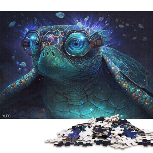 Puzzle für Erwachsene, Schildkröten-Krieger, 1000 Teile, Puzzle für Erwachsene, Kartonpuzzle für Erwachsene und Kinder ab 12 Jahren, Lernspiel, Herausforderungsspielzeug 38x26cm/1000 Teile von LiJianXXS