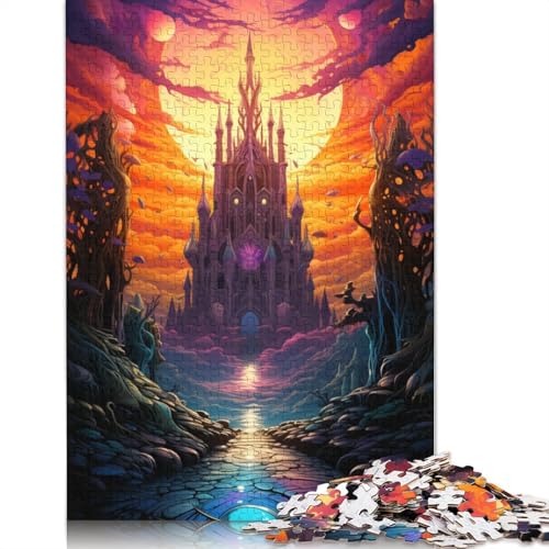 Puzzle für Erwachsene, Seltsames psychedelisches Schloss, 1000 Teile, Puzzle für Erwachsene, Holzpuzzle für Erwachsene und Kinder ab 12 Jahren, tolles Geschenk für Erwachsene, 75 x 50 cm von LiJianXXS