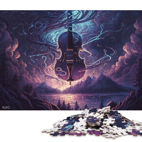 Puzzle für Erwachsene, Traumvioline, 1000-teiliges Puzzle, Kartonpuzzle für Erwachsene und die Familie, tolle Geschenke und Spielzeuge 38x26cm/1000 Teile von LiJianXXS