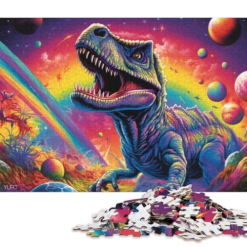 Puzzle für Erwachsene, antike Dinosaurier, 1000 Teile, Holzpuzzle für Erwachsene und Kinder ab 12 Jahren, tolles Geschenk für Erwachsene (Größe 75 * 50 cm) von LiJianXXS