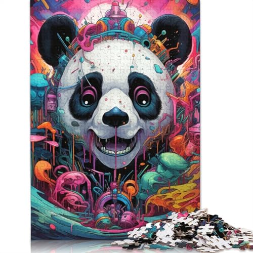 Puzzle für Erwachsene, farbenfrohes Tierpanda-Puzzle, 1000 Teile, Holzpuzzle, geeignet für Erwachsene und Kinder ab 12 Jahren, tolles Geschenk für Erwachsene, Größe: 75 x 50 cm von LiJianXXS