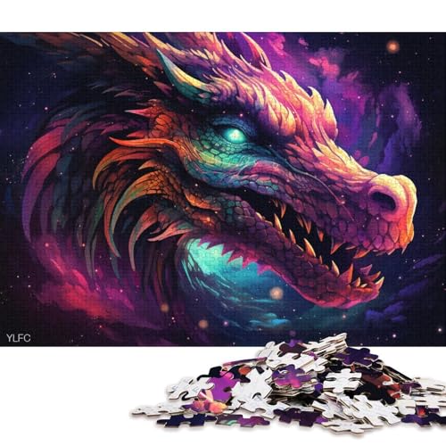 Puzzle für Erwachsene, süßes Drachenbaby, 1000-teiliges Puzzle, Kartonpuzzle für Erwachsene und Kinder, Denksportaufgaben für Erwachsene 38x26cm/1000 Teile von LiJianXXS