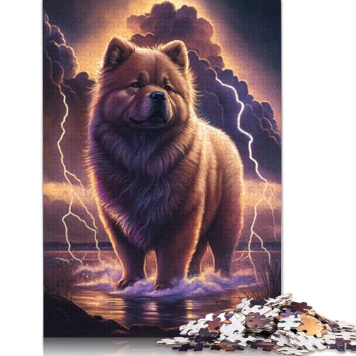 Puzzle für Erwachsene 1000 Fantasy Chow Chow Puzzle für Erwachsene Kartonpuzzle Lernspielzeug Größe: 38x26cm von LiJianXXS