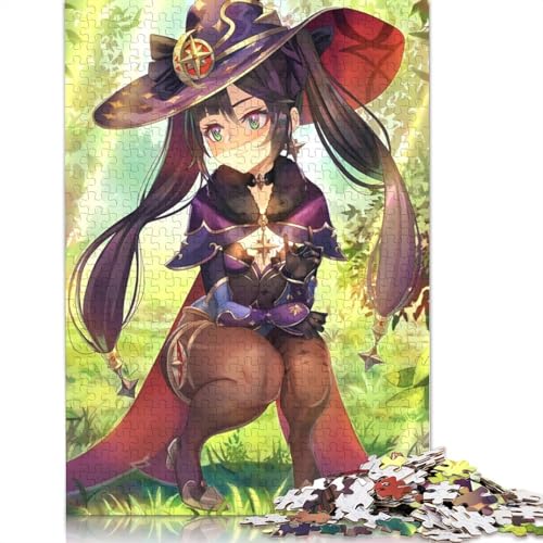 Puzzle für Erwachsene 1000 Genshin Impact Puzzle für Erwachsene, Papppuzzle, Spielzeug-Wanddekoration (Größe 38 x 26 cm) von LiJianXXS