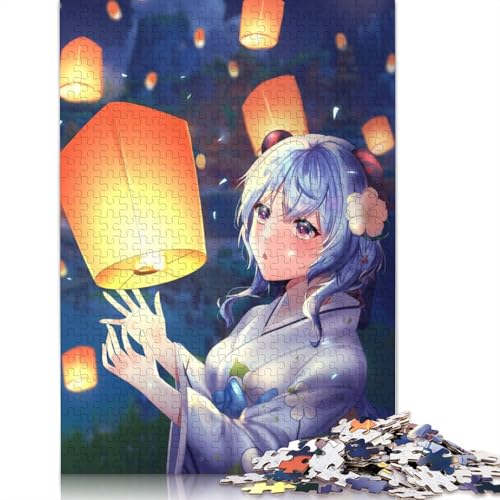 Puzzle für Erwachsene 1000 Teile, Genshin Impact Puzzle für Erwachsene, Holzpuzzle, Heimdekoration (Größe 75 x 50 cm) von LiJianXXS