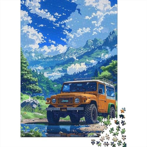 Puzzle für Erwachsene 1000 Teile Cooles Sportwagen-Puzzle für Erwachsene Familienpuzzlespiel Geburtstagsgeschenke Größe: 75 x 50 cm von LiJianXXS