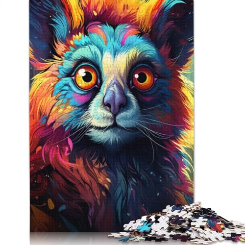 Puzzle für Erwachsene 1000 Teile PaintingColorArtAnimals Puzzles für Erwachsene Holzpuzzles Puzzles für Erwachsene Lernspiel Challenge-Spielzeug 75x50cm von LiJianXXS