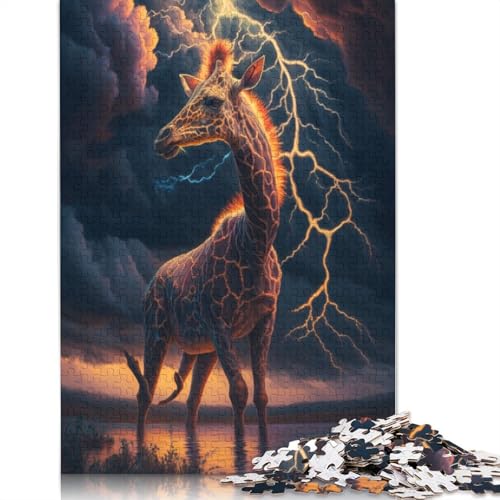 Puzzle für Erwachsene 1000 Traum-Giraffe-Puzzle für Erwachsene Kartonpuzzle Lernspielzeug Größe: 38x26cm von LiJianXXS