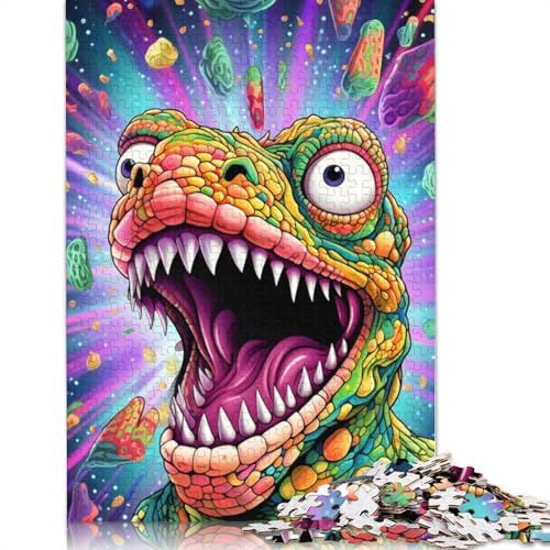 Puzzle für Erwachsene Art Chamäleon Puzzles für Erwachsene 1000 Holzpuzzles für Erwachsene und Kinder ab 12 Jahren. Rätselgröße: 75 x 50 cm von LiJianXXS