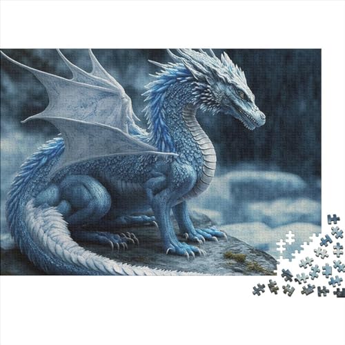 Puzzle für Erwachsene EisdracheEisdrache Puzzle 1000 Teile für Erwachsene Holzpuzzle für Erwachsene und Kinder ab 12 Jahren Familienpuzzlespiel Größe 50x75cm von LiJianXXS