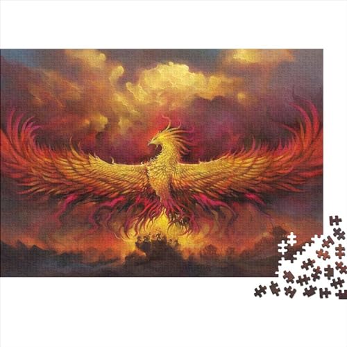 Puzzle für Erwachsene Phoenix 1000-teiliges Puzzle Holzpuzzle für Erwachsene und Kinder ab 12 Jahren Spielzeug Denkspiel Größe 50x75cm von LiJianXXS