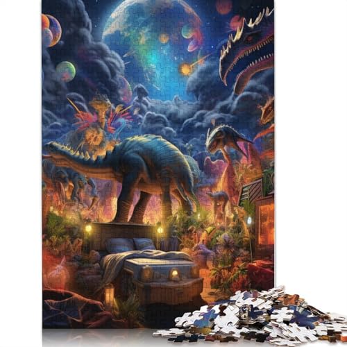 Puzzle für Erwachsene mit 1000 Teilen, Fantasielandschaft, Puzzle aus Holz, Puzzle für Erwachsene, Geschenke, Größe: 75 x 50 cm von LiJianXXS