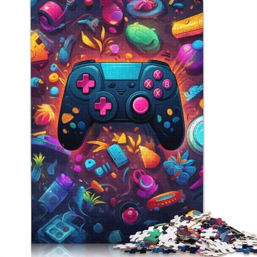 Puzzle für Erwachsene und Kinder, 1000 Teile, buntes Gamepad-Puzzle für Erwachsene, Puzzle aus Karton, tolles Geschenk für Erwachsene, Größe: 38 x 26 cm von LiJianXXS