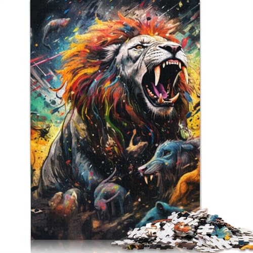 Puzzle für Erwachsene und Kinder, Bunte Alpakas, 1000 Teile, Puzzle aus Holz für Erwachsene und Kinder ab 12 Jahren, anspruchsvolles Spiel, Geschenke, Größe: 75 x 50 cm von LiJianXXS