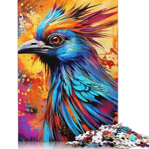 Puzzle für Erwachsene und Kinder, Bunte Zebras, Puzzle für Erwachsene, 1000 Teile, Kartonpuzzle für Erwachsene und Kinder ab 12 Jahren, Spielzeug, Denkspiel, Größe: 38 x 26 cm von LiJianXXS