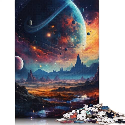 Puzzle für Erwachsene und Kinder, Fantasielandschaft, Puzzle für Erwachsene, 1000 Puzzleteile aus Pappe, für Erwachsene und Kinder ab 12 Jahren, Spielzeug, Denkspiel, Größe: 38 x 26 cm von LiJianXXS