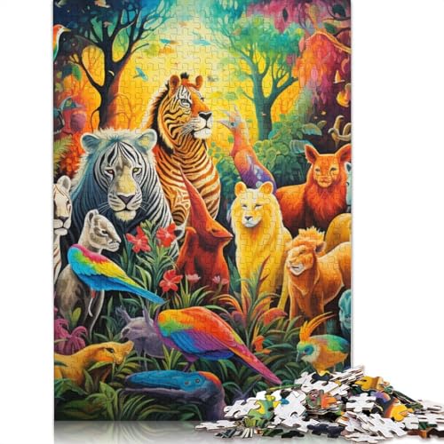 Puzzle für Erwachsene und Kinder, Tier-Panda-Puzzle für Erwachsene, 1000 Teile, Holzpuzzle für Erwachsene und Kinder ab 12 Jahren, Spielzeug, Denkspiel, Größe: 75 x 50 cm von LiJianXXS