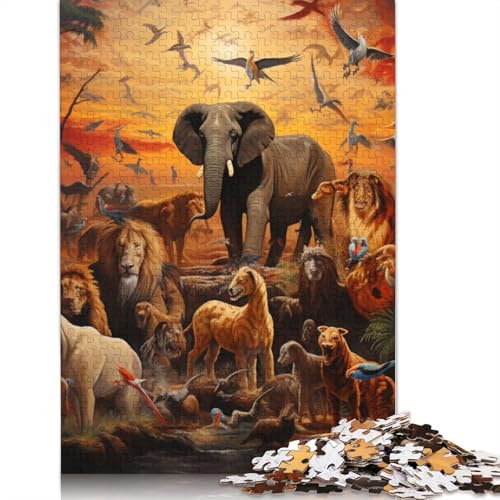 Puzzle für Erwachsene und Kinder, Tier-Star-Fuchs-Puzzle für Erwachsene, 1000 Puzzleteile aus Pappe für Erwachsene und Kinder ab 12 Jahren, Spielzeug, Denkspiel, Größe: 38 x 26 cm von LiJianXXS