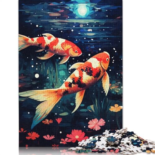 Puzzle für Erwachsene und Kinder, Tier-Wale, Puzzle für Erwachsene, 1000 Puzzleteile aus Pappe, Puzzle für Erwachsene und Kinder ab 12 Jahren, Spielzeug, Denkspiel, Größe: 38 x 26 cm von LiJianXXS