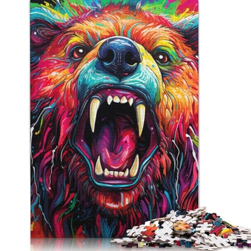 Puzzle für Erwachsene und Kinder, Tiere, Vögel, Papageien, 1000 Teile, Puzzle aus Pappe, Puzzle für Erwachsene und Kinder ab 12 Jahren, anspruchsvolles Spiel, Geschenke, Größe: 38 x 26 cm von LiJianXXS