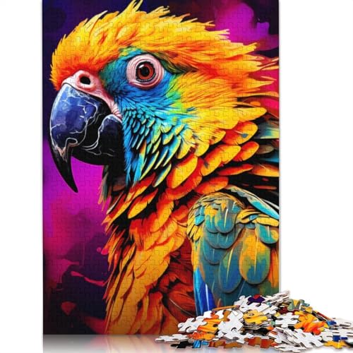 Puzzle für Erwachsene und Kinder, Tiere, Vögel, Papageien, Puzzle für Erwachsene, 1000 Teile, Holzpuzzle für Erwachsene und Kinder ab 12 Jahren, Spielzeug, Denkspiel, Größe: 75 x 50 cm von LiJianXXS