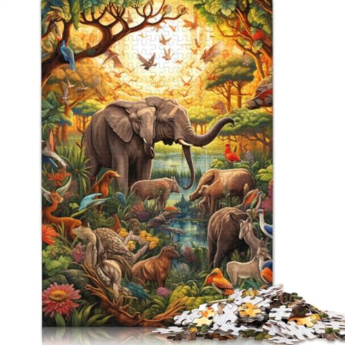 Puzzle für Erwachsene und Kinder, Tierpinguine, 1000 Teile, Puzzle aus Holz für Erwachsene und Kinder ab 12 Jahren, anspruchsvolles Spiel, Geschenke, Größe: 75 x 50 cm von LiJianXXS