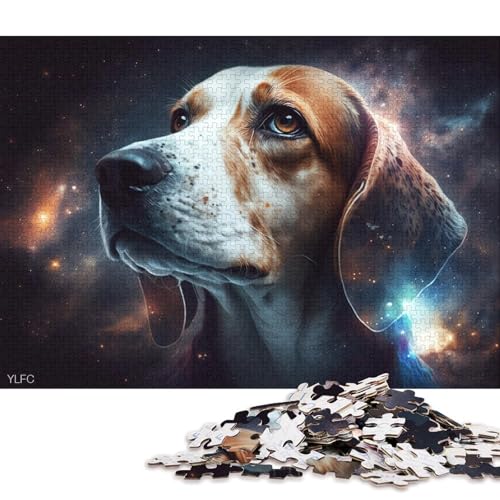 Puzzle für Kinder, Cosmic Space Beagle, Erwachsenenpuzzle 1000, Holzpuzzle für Erwachsene und Kinder ab 12 Jahren, Puzzle, tolles Geschenk für Erwachsene, 75 x 50 cm von LiJianXXS