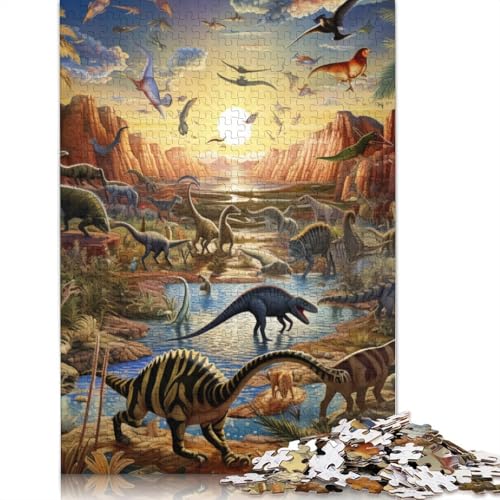 Puzzle mit 1000 Teilen, farbenfrohes Astronauten-Puzzle für Erwachsene, Holzpuzzle für die ganze Familie, Größe: 75 x 50 cm von LiJianXXS