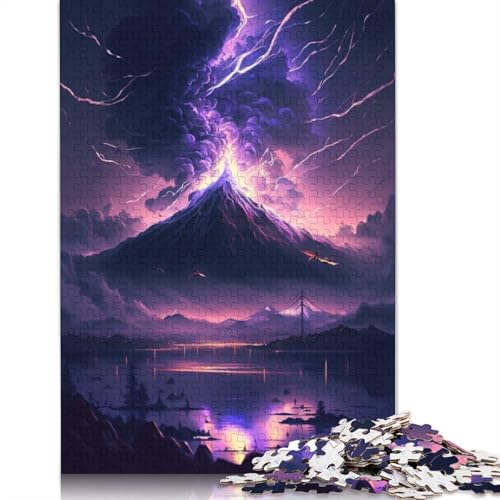 Puzzle mit 1000 Teilen für Erwachsene und Kinder, Mount Fuji, Japan, Puzzles für Erwachsene und Kinder, Holzpuzzle, Weihnachtspuzzle, Geschenke, Größe: 75 x 50 cm von LiJianXXS