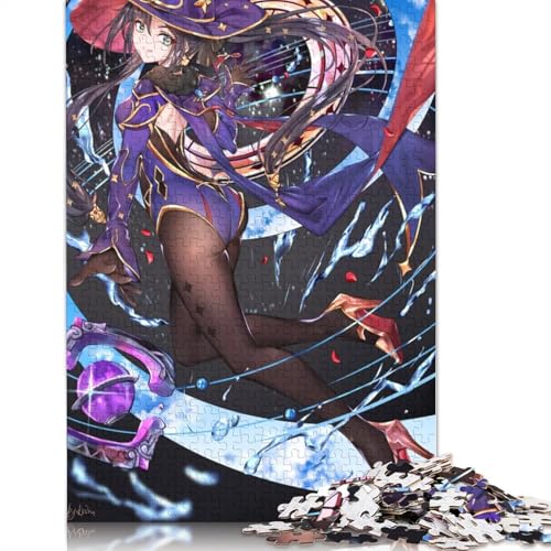 Puzzles für Erwachsene und Jugendliche, Genshin Impact Mona, 1000-teiliges Puzzle aus Karton für Erwachsene und Kinder, einzigartige Herausforderung (Größe 38 x 26 cm) von LiJianXXS