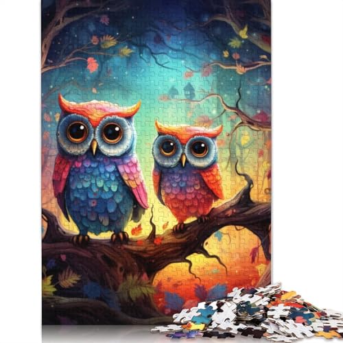 Tierpuzzle, Bunte Hunde, 1000 Teile, Puzzle für Erwachsene, Holzpuzzle für Erwachsene und Kinder ab 12 Jahren, Spielzeug, Denkspiel, Größe: 75 x 50 cm von LiJianXXS