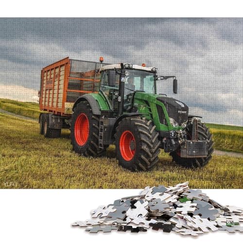 für Erwachsene, 1000-teiliges Puzzle, Geschenke für landwirtschaftliche Werkzeuge, Traktoren, Puzzles für Erwachsene und Kinder, Holzpuzzle, Lernspielzeug (Größe 75 * 50 cm) von LiJianXXS